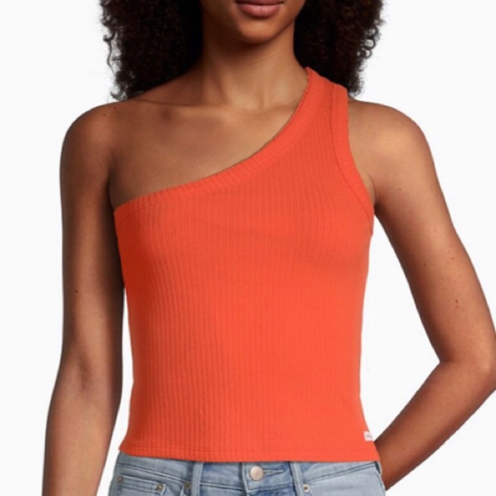 Calvin Klein Jeans One Shoulder Tank Top Women’s Medium NWT